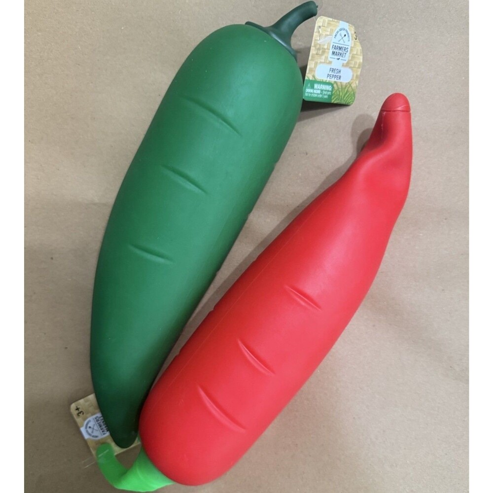 🔥VIRAL🔥 Sunny Days - Marketplace: Jumbo RED & GREEN PEPPER Set